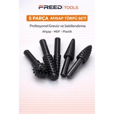 Freed Tools Gravür Mini Törpü Uçları 5 Parça Ahşap Mini Törpü Seti Gravür Makinalarına Uyumlu