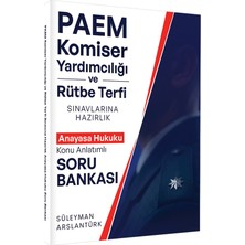 Parlayan Projeler Süleyman Arslantürk Paem Komiser Yardımcılığı ve Rütbe Terfii Hazırlık Anayasa Hukuku K.a Soru Banka