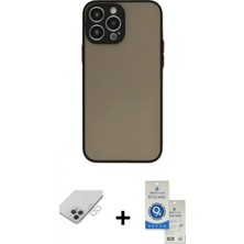 İlk El Grup Pilelistore™ iPhone 14 Pro Max Kılıf Ahenk Çizgi Serisi - Şeffaf Royal Nano Ekran Koruyucu + Band Metal Kamera Lens - Gs