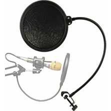 Aesco Tahticmer Mikrofon Ses Filtresi Kalkanı Pop Filter Esnek Youtuber Ses Kayıt Filtresi