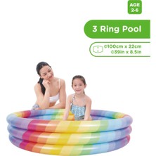 Birlik Oyuncak Marevia 3 Halka Rengerak Çocuk Havuzu 100X22CM-51456VPAB