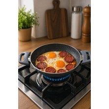 Sanal Box Elmas Kitchen Gri Granit Sahan 24 cm