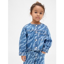 Gap Kız Bebek Mavi Denim Ceket