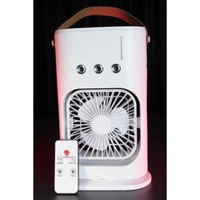 Telkur Yeni Nesil 600ML Işıklı Mini Klima Fan | 3 Spreyli Buharlı Soğutucu Vantilatör (Fan-18)