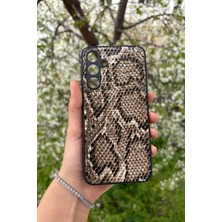 Glazef Galaxy A16 Yılan Desenli Kabartma Dokulu Kılıf