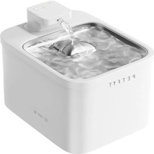 Aesco Petfit Aqua Flow 4l Çelik Hazne Wi-Fi Bataryalı Akıllı Otomatik Kedi Köpek Su Pınarı Su Çeşmesi Su Şelalesi (Ultra Sessiz+Uv Filtre+Akıllı Sensör)          [enerji Sınıfı A+]