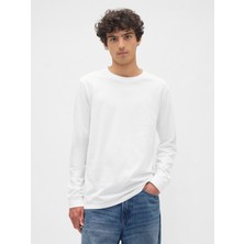 Gap Erkek Beyaz Everyday Soft Bisiklet Yaka T-Shirt