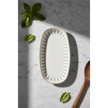 12'li Valencia Oval Kayık Tabak 16CM Dijital Sierra Rinart