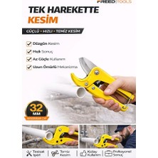 Freed Tools Pvc Boru Kesme Makası 32 mm Profesyonel Boru Makası Plastik Pprc Kesici El Aleti