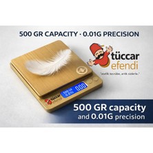 Tüccar Efendi Tcr-Gld💎 500G 0.01G Hassas Dijital Cep Terazisi – Profesyonel Kuyumcu & Laboratuvar Terazis