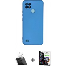 İlk El Grup Pilelistore™ C21 Kılıf Ahenk Serisi - Şeffaf Temperli Cam Ekran Koruyucu + Kamera Lens Koruma Cam - Sf