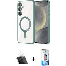 Pileli Store Pilelistore™ Galaxy S23 Plus Kılıf Nova Işık Özel Seri - Siyah 5d Eko Cam Ekran Koruyucu + Kamera Lens Koruma Cam - Sf