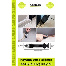 Carlburn Özel Üretim Banyo Mutfak Kenar Köşe Temizleme Kazıma Seti Fayans Derz Silikon Kazıyıcı Uygulayıcı