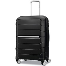 Samsonite Freeform Hardside, Çift Dönen Tekerleklerle Genişletilebilir, Siyah, Checked-Medium 24 Inç, Freeform Hardside, Çift Dönen Tekerleklerle Genişletilebilir
