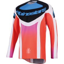 Alpinestars Techstar Knif Off-Road Motosiklet Jerseyi Gri  Siyah  Oranj