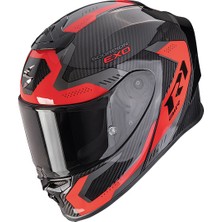 Scorpion Exo R1 Evo Carbon Propel Spor Motosiklet Kaskı Siyah  Kırmızı