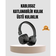 Nevamel Bluetooth Kablosuz Kulak Üstü Kulaklık Katlanabilir Konforlu ve Şık Tasarımlı