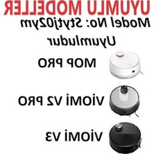 Aesco Siyah Yan Fırça 2'li Paket Mi Robot Vacuum Mop Pro(Model NO:STYTJ02YM) Vacuum Mop P ile Uyumlu