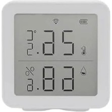 Calperia Xenon Smart Akıllı Dijital Termometre Uygulama Denetimli Wi-Fi 2.4 Ghz Iç Mekan Isı Ölçer ve Nem Ölçer (Higrometre) Sıcaklık ve Nem Sensörü X7508