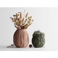 Tüyak Production Ondula Vazo Ondula Saksı – Dalga Formlu Modern Dekoratif Vazo 14 cm
