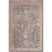 Cool Halı Bosna Taba Gri Vintage Eskitme Desenli Kolay Temizlenen Pati Dostu Modern Salon Oturma Odası Halısı