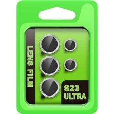 Die Grup Buğz Samsung Galaxy S23 Ultra Raze Metal Kamera Lens - Gümüş
