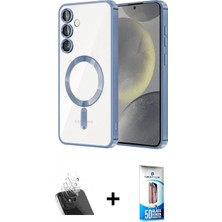 Pileli Store Pilelistore™ Galaxy S23 Plus Kılıf Nova Işık Özel Seri - Siyah 5d Eko Cam Ekran Koruyucu + Kamera Lens Koruma Cam - Sf