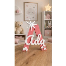 Orlyan Shop Kişiye Özel 3D Harf Isim Dekoru – Çocuk Odası Dekorasyonu – Bebek Odası Hediyesi (18CM)