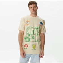 Market Nature Is Home Erkek Krem T-Shirt