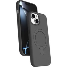 Sylar iPhone 14 Regal Magsafe Standlı Kapak - Titan Gri