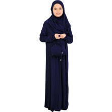 Modish Group Kız Çocuk Namaz Elbisesi – Yumuşak Viskon Giyim Abaya & Hijab + Çanta Seti