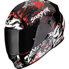 Scorpion Exo 491 Spector Kapalı Motosiklet Kaskı Kırmızı  Siyah