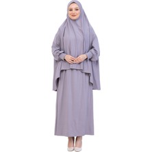 Modish Group Iki Parça Namaz Elbisesi – Uzun Pamuklu Tesettür Giyim Abaya & Başörtüsü Set
