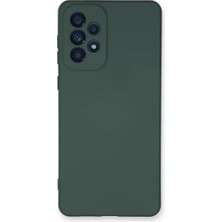 MarkEntegra Newface Samsung Galaxy A53 5g Kılıf Nano Içi Kadife Silikon - Koyu Yeşil