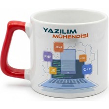 Desene Bak Yazılım Mühendisi Yazılı Hediye Seramik Kupa Bardak