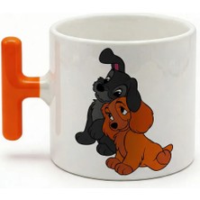 Desene Bak Sevimli Köpek Baskılı Seramik Hediye Kupa Bardak