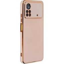 MarkEntegra Newface Xiaomi Poco X4 Pro 5g Kılıf Volet Silikon - Pembe