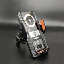 Telkur T9 Kablosuz Araç Telefon Tutucu | 66W Hızlı Şarj, Otomatik Sensör, metal tasarım
