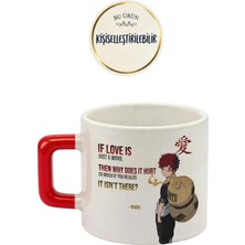 Desene Bak Naruto Gaara Baskılı Seramik Hediye Kupa Bardak Kişiye Özel Kişiselleştirilebilir Anime