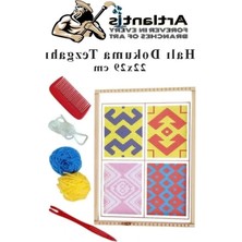 Calperia Halı Dokuma Tezgahı Seti, 22X29 cm Hobi Seti