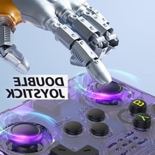 Aesco R36S El Oyun Konsolu, 3,5 Inç IPS Retro Video Oyun Konsolu (Mor)