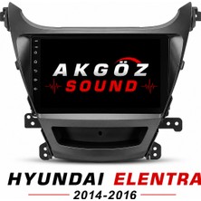 GÖZA-X Hyundaı Elentra 2014-2016 Multimedya Çervesi  9 Inç  Soketleri Içinde