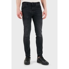 Boss Pamuklu Slim Fit Normal Bel Dar Paça Jeans Erkek Kot Pantolon 50559888 006