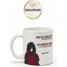 Desene Bak Uchiha Madara Baskılı Seramik Hediye Kupa Bardak Kişiye Özel Kişiselleştirilebilir Anime