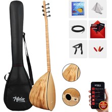Yonka B-144U Uzun Sap Açık Karaağaç Kaliteli Gürgen Sap Saz Bağlama Seti