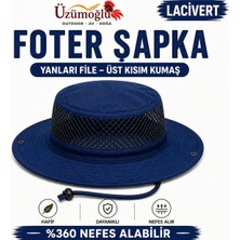 Üzümoğlu Foter Şapka Yanları File Nefes Alabilir Outdoor Kamp Balıkçılık Şapkası