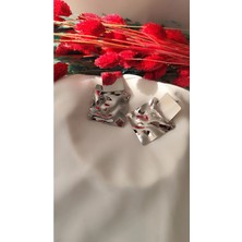 İpar Aksesuar Press Küp Metal Silver Küpe