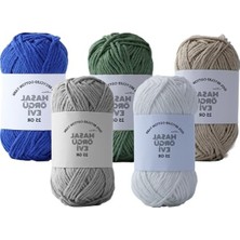 Aesco 25 Gram Mini Cotton SERISI%100 Pamuk Örgü Ipi 10 Renk Punch ve Amigurumi Ipi