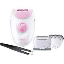 Braun Epilatör Silk Epil 3 Renk Pembe Bacaklar ve Gövde 3270
