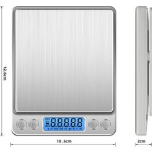 Tüccar Efendi 500G 0.01G Hassas Dijital Terazi – Profesyonel Kuyumcu Terazisi – Mini Cep Tartı – Paslanmaz Çelik